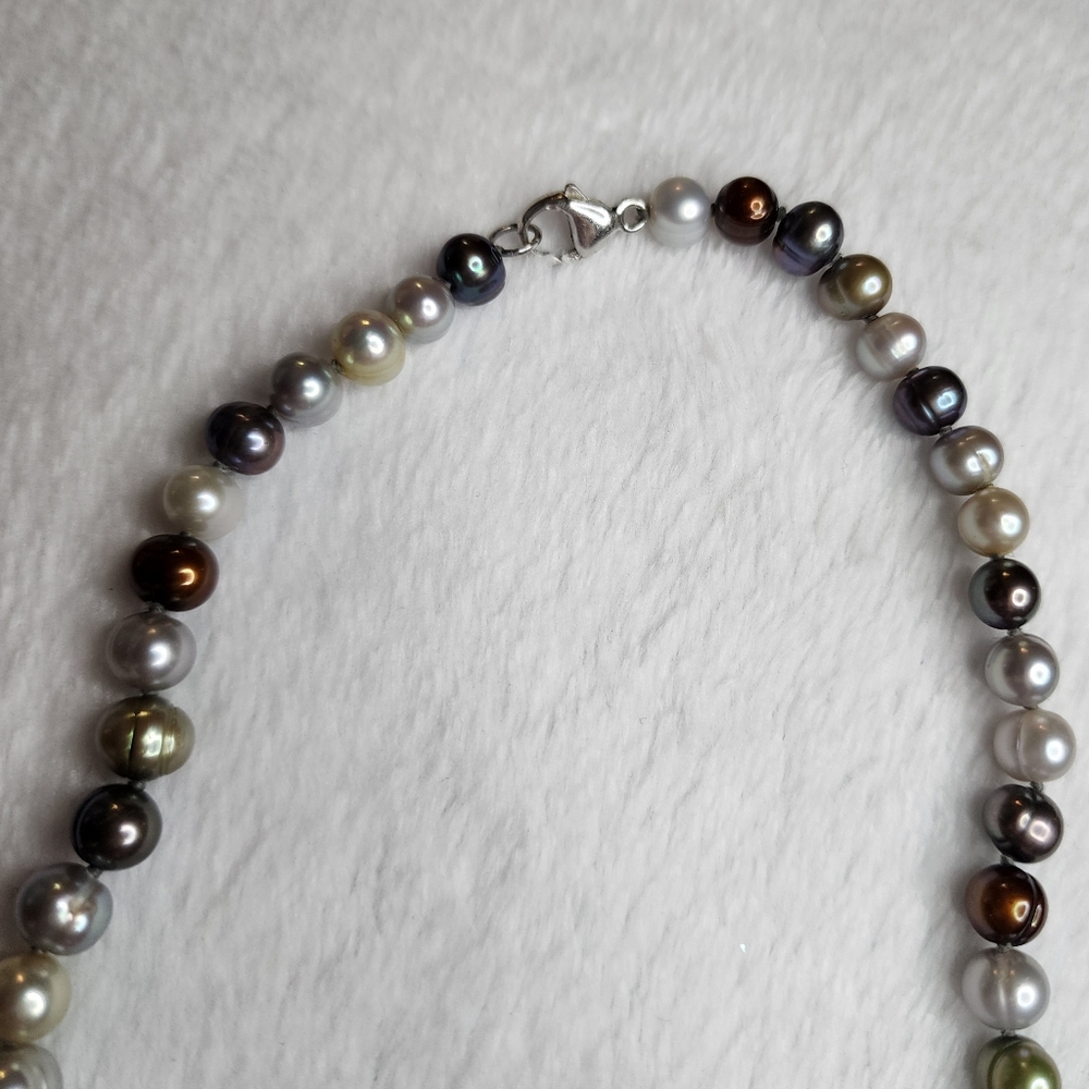Honora freshwater cultured ringed pearl necklace - Picture 4 of 7